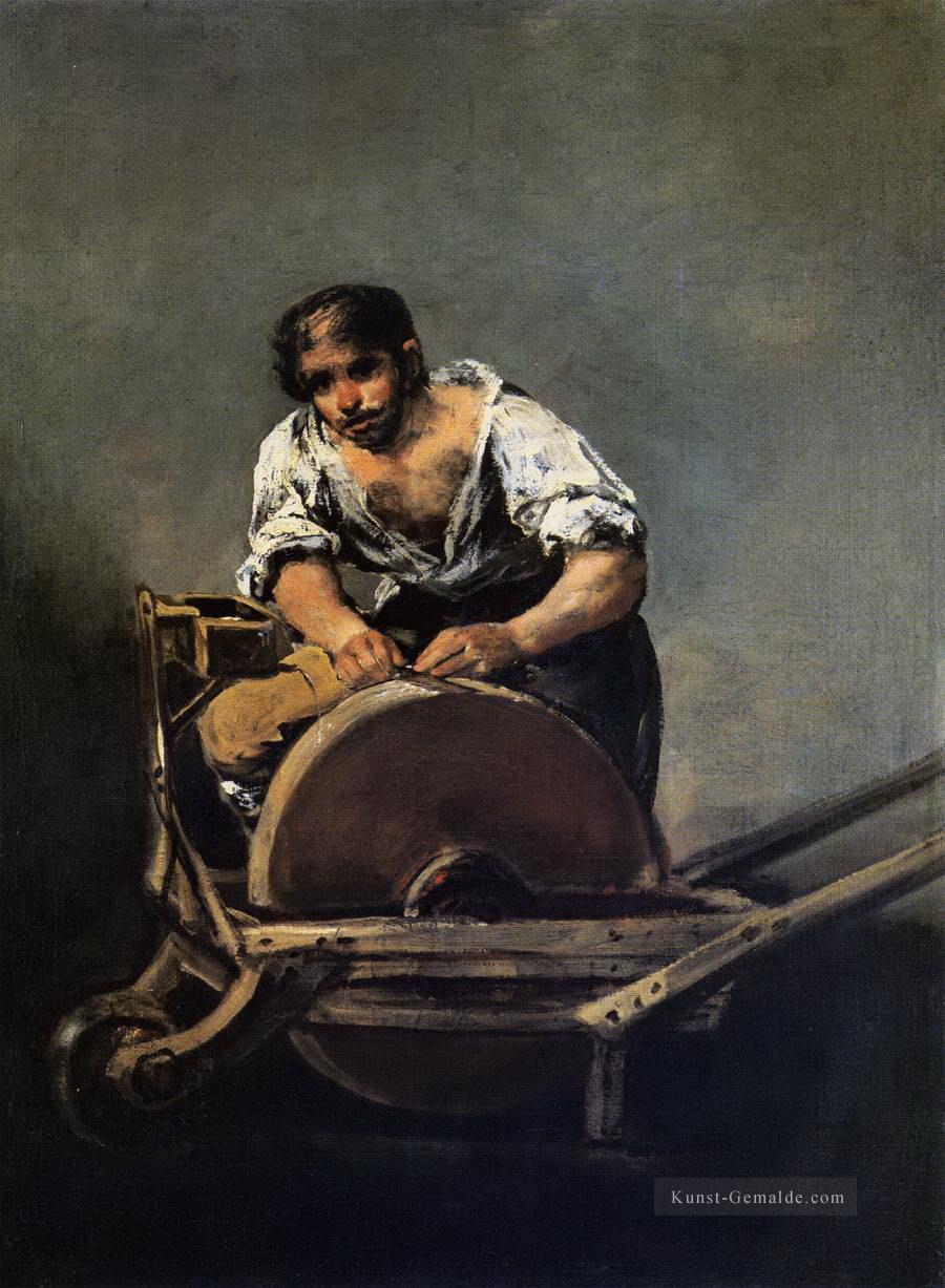 Messer Schleifer Francisco de Goya Ölgemälde